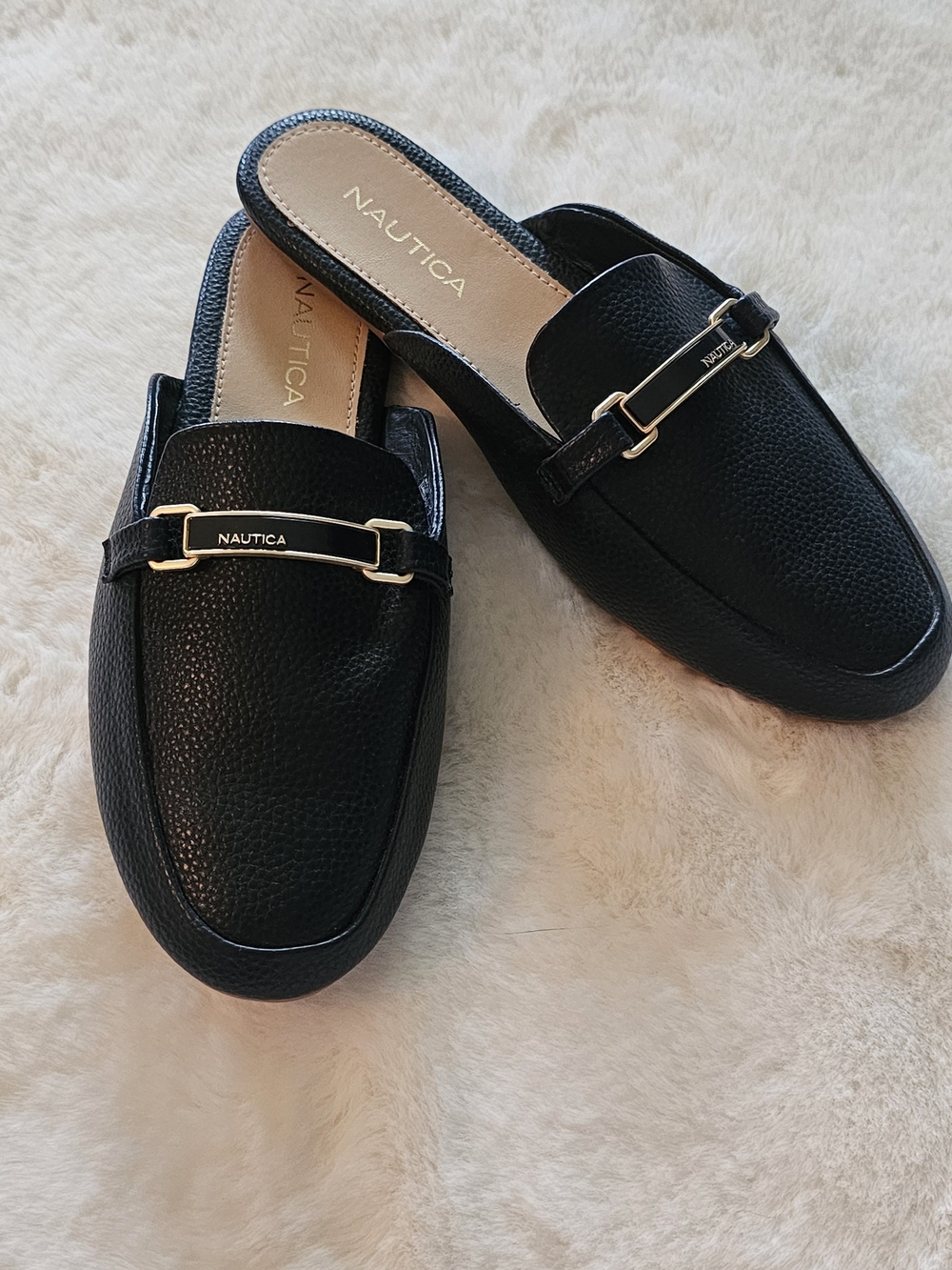 Nautica Navy Blue Slip-On Mules Sz 7